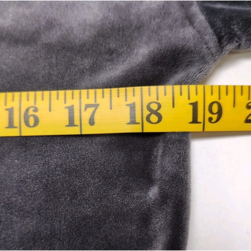 UGG Velour Crop Hoodie Womens Size XS Charcoal Gray Cozy Pullover Loungewear - Picture 9 of 11